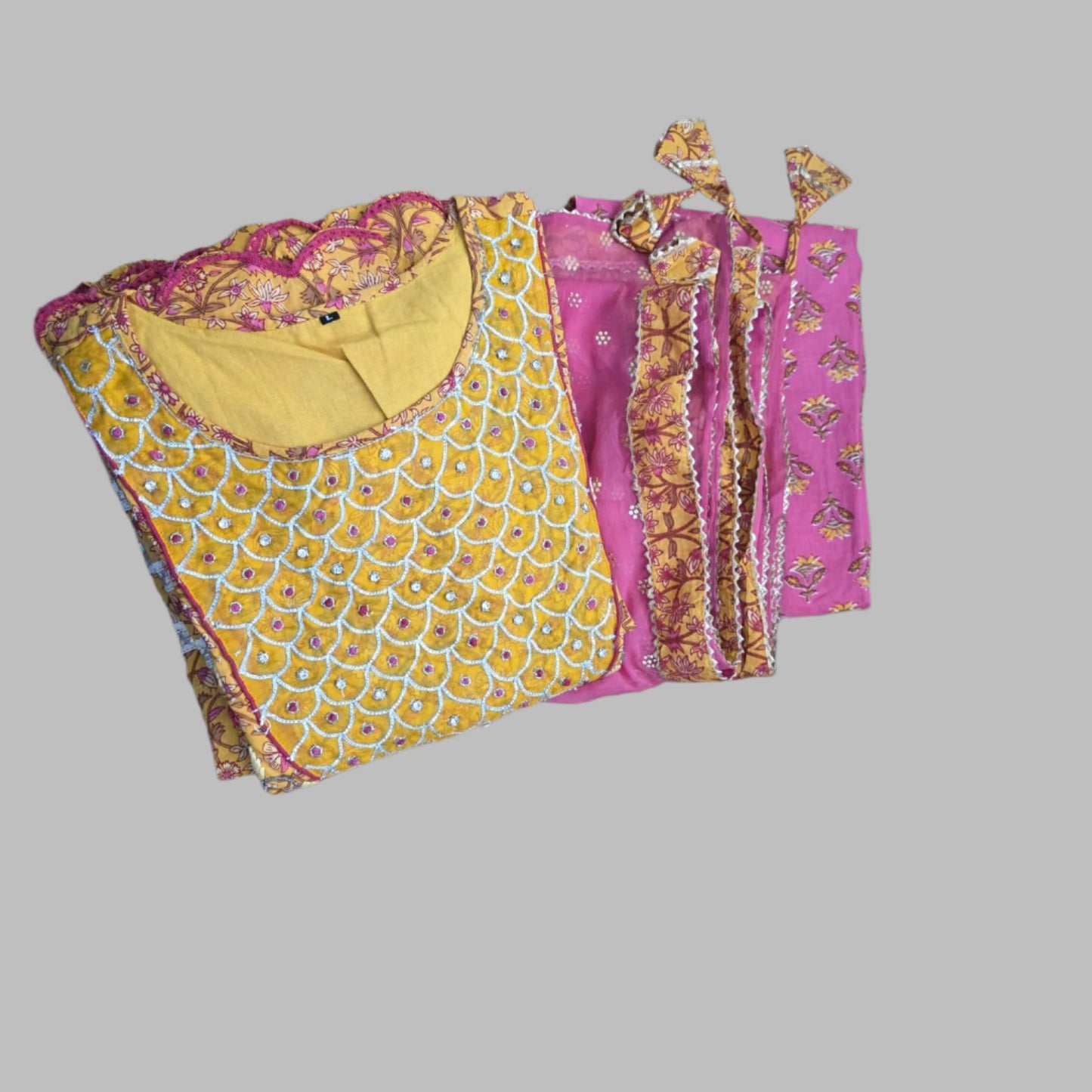 Cotton anarkali suit