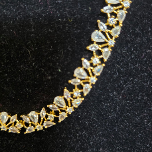 Cubic zirconia necklace set