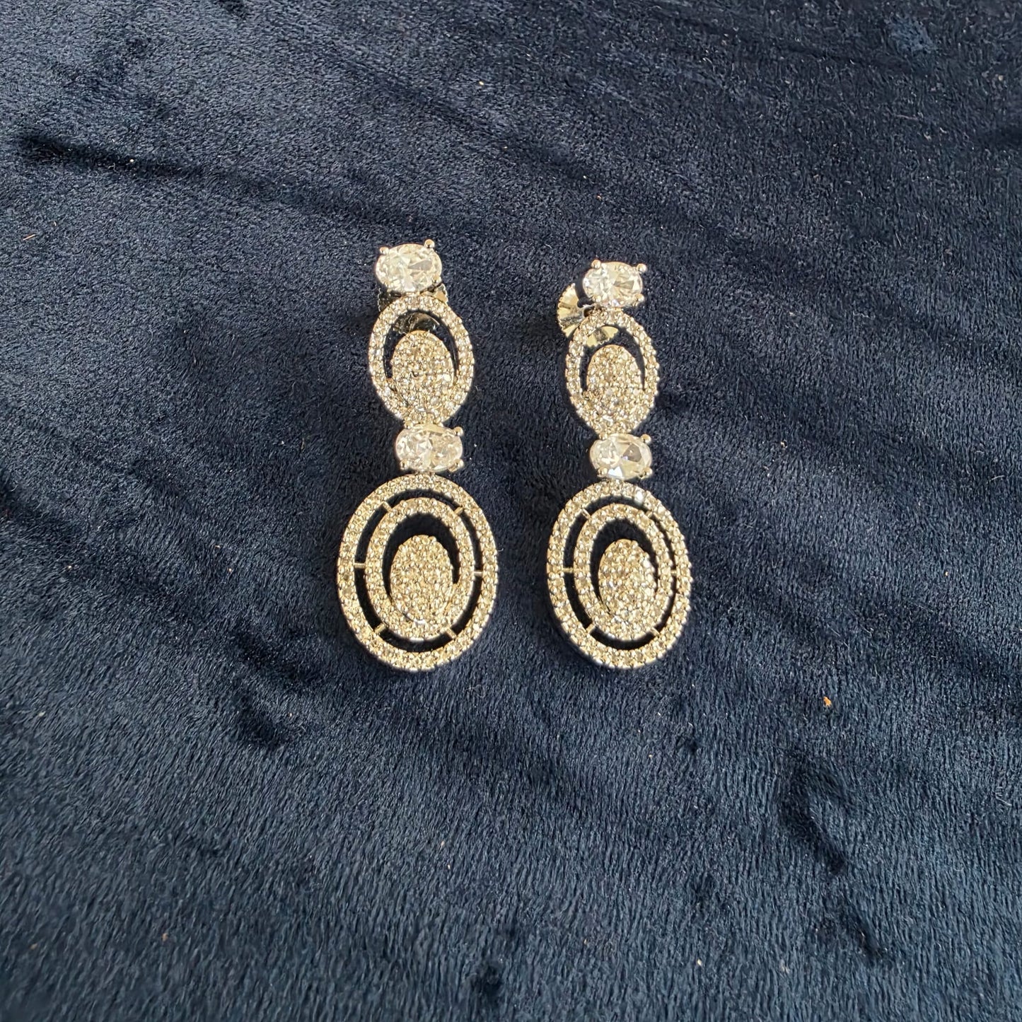 Cubic zirconia necklace set