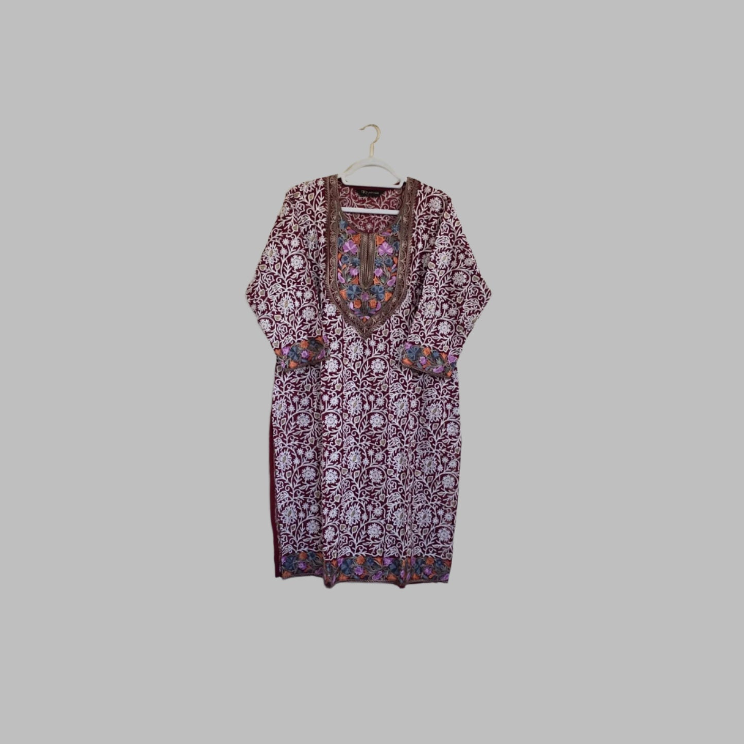 Kashmiri embroidery Kurti