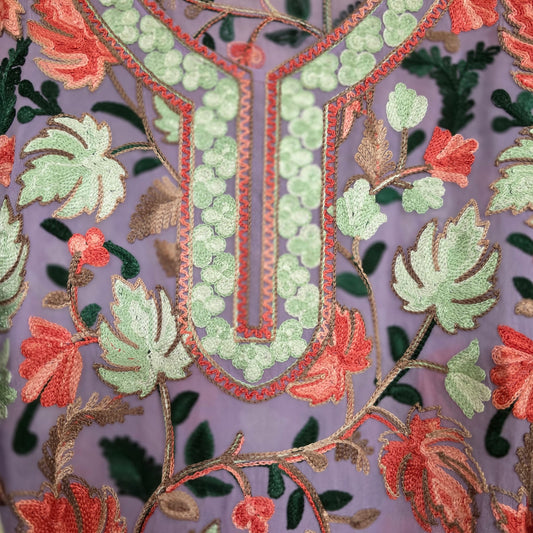 Kashmiri embroidery kurti