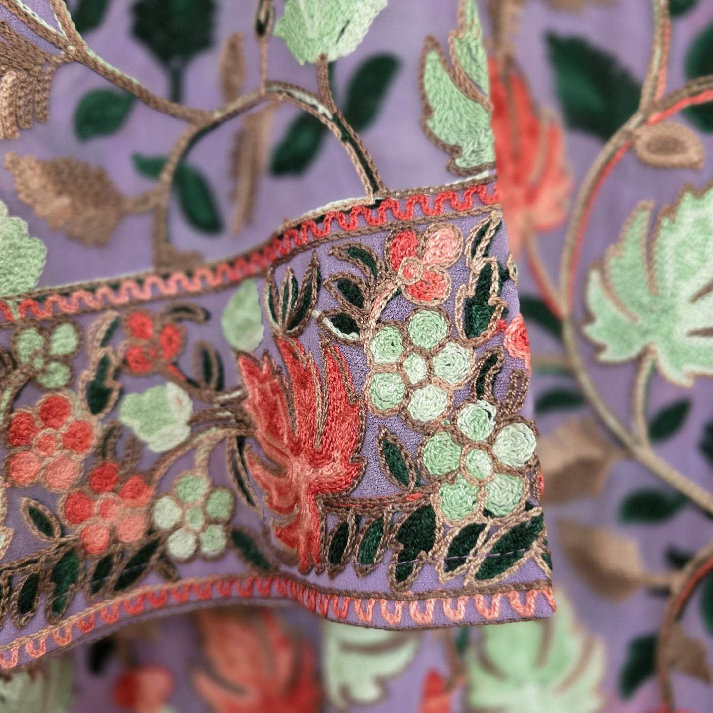 Kashmiri embroidery kurti