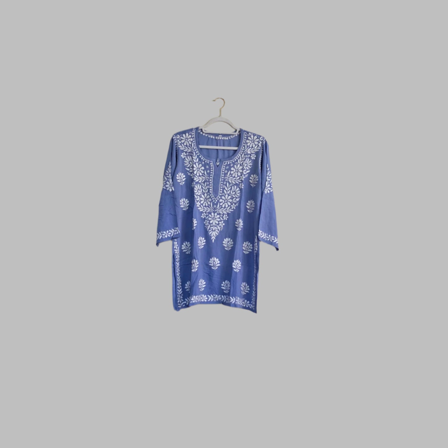 Chikankari short kurti