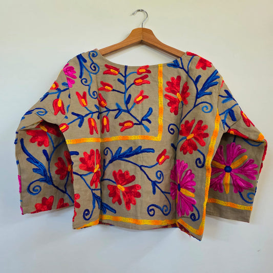Crop Suzani jacket