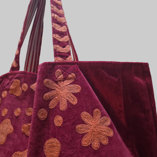 Velvet Suzani tote bag
