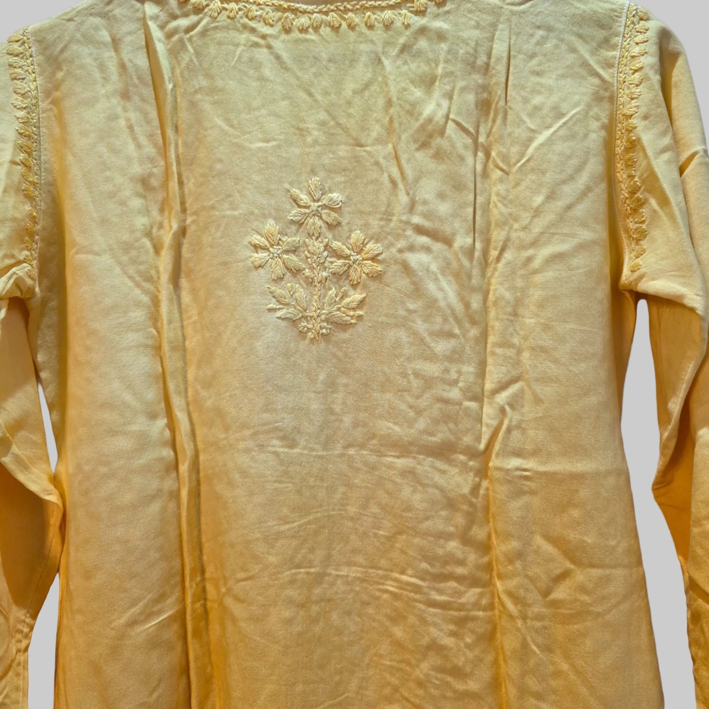 Chikankari short kurti/Top