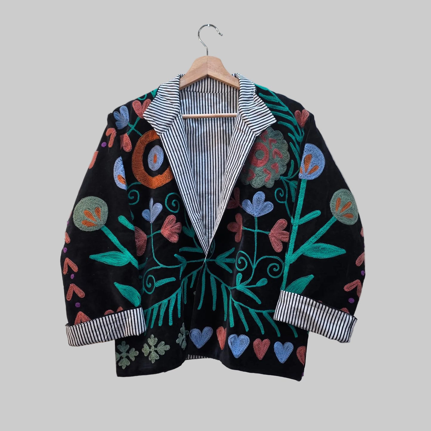 Boho Velvet Suzani jacket