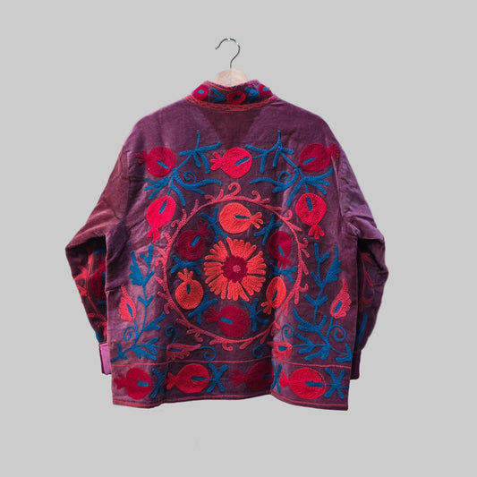 Pomegranate Velvet Suzani jacket