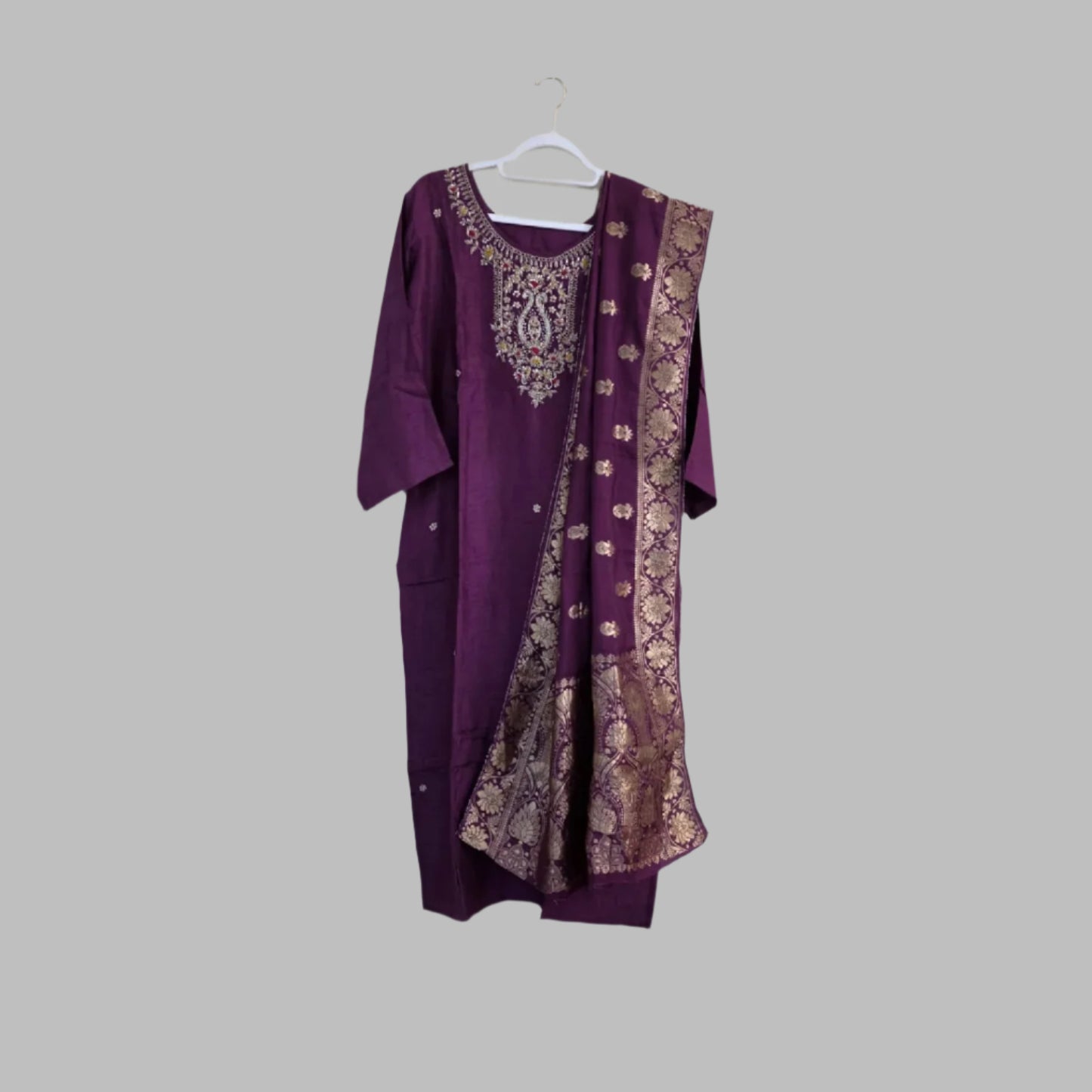 Dola silk suit set