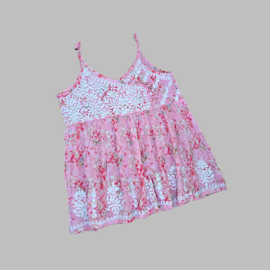 Chikankari short kurti/Top