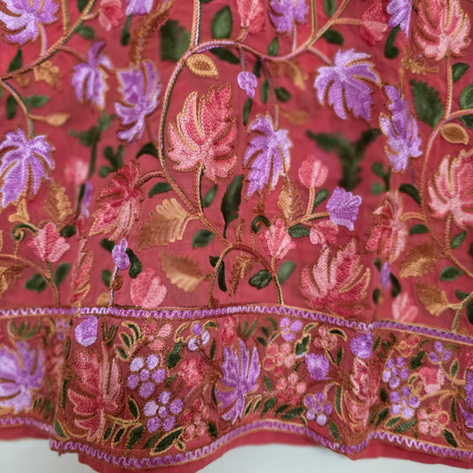 Kashmiri embroidery kurti