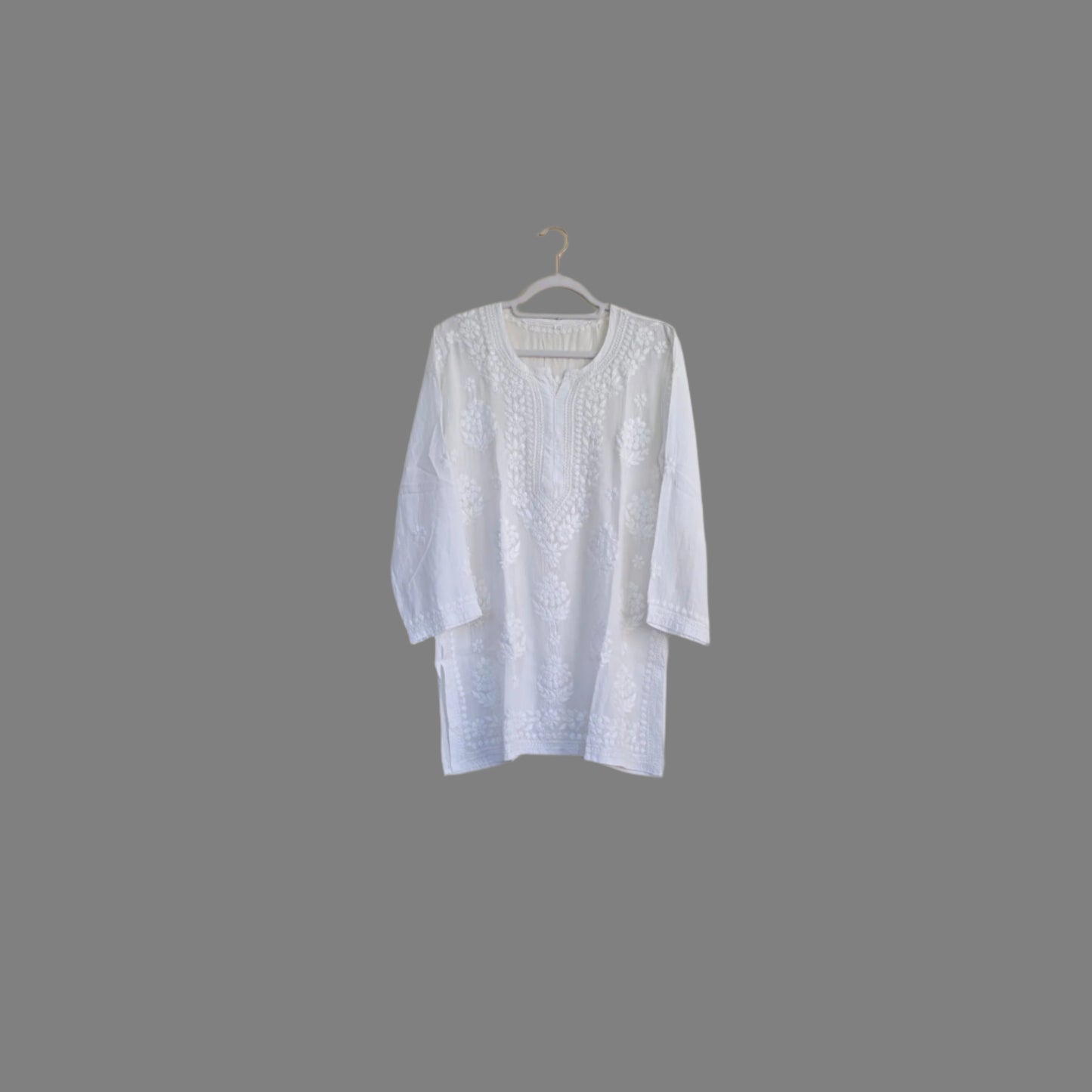 Chikankari short kurti/Top