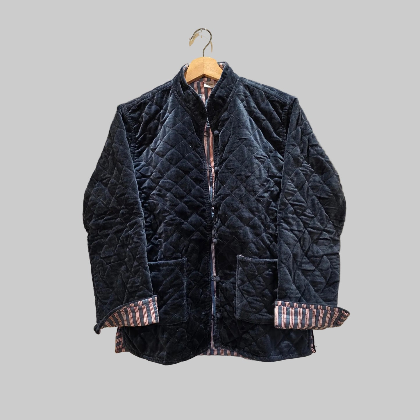 Quilted velvet jacket