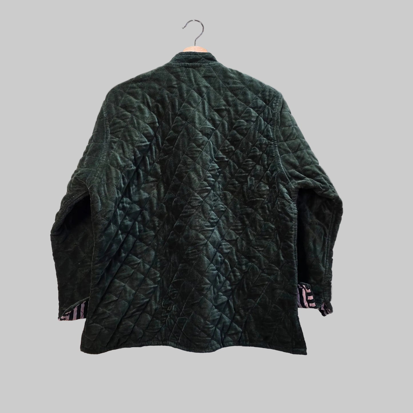 Quilted velvet jacket