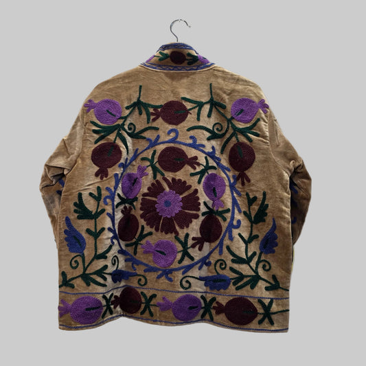 Pomegranate Velvet Suzani jacket