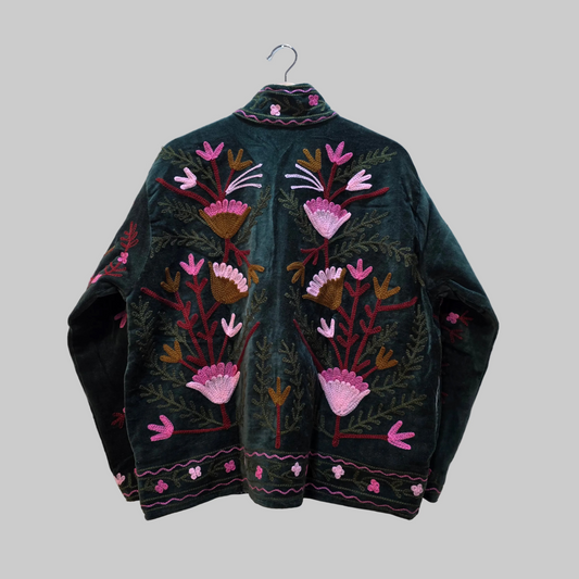 Flower Velvet Suzani jacket
