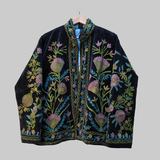 Flower Velvet Suzani jacket