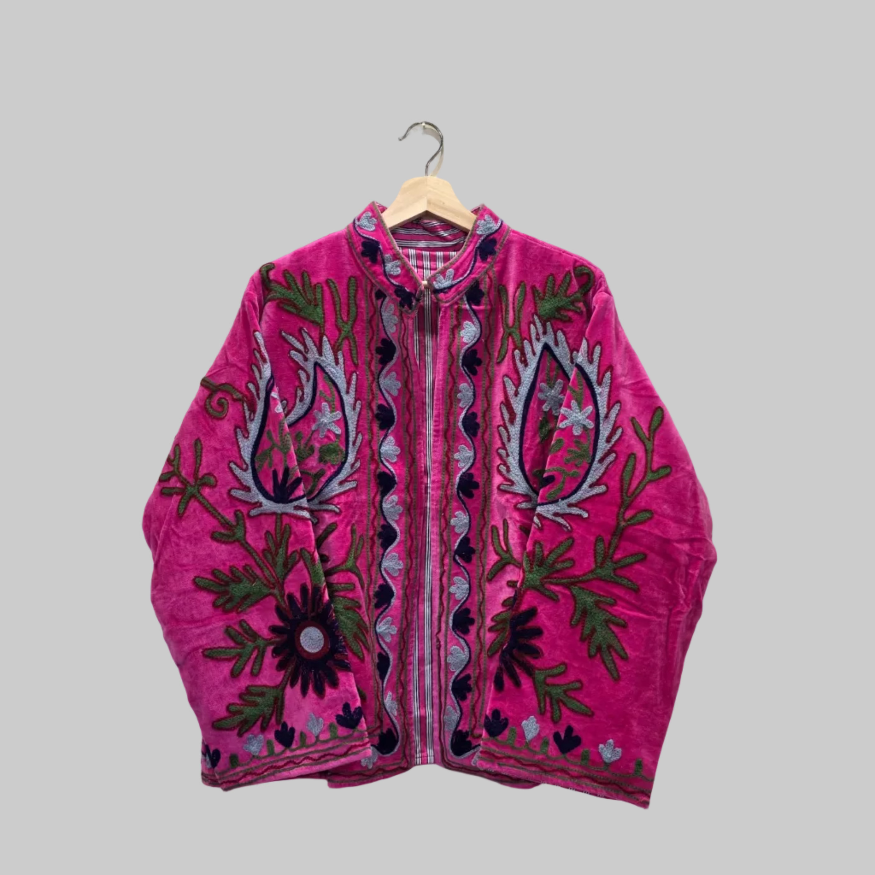 Mango Velvet Suzani jacket