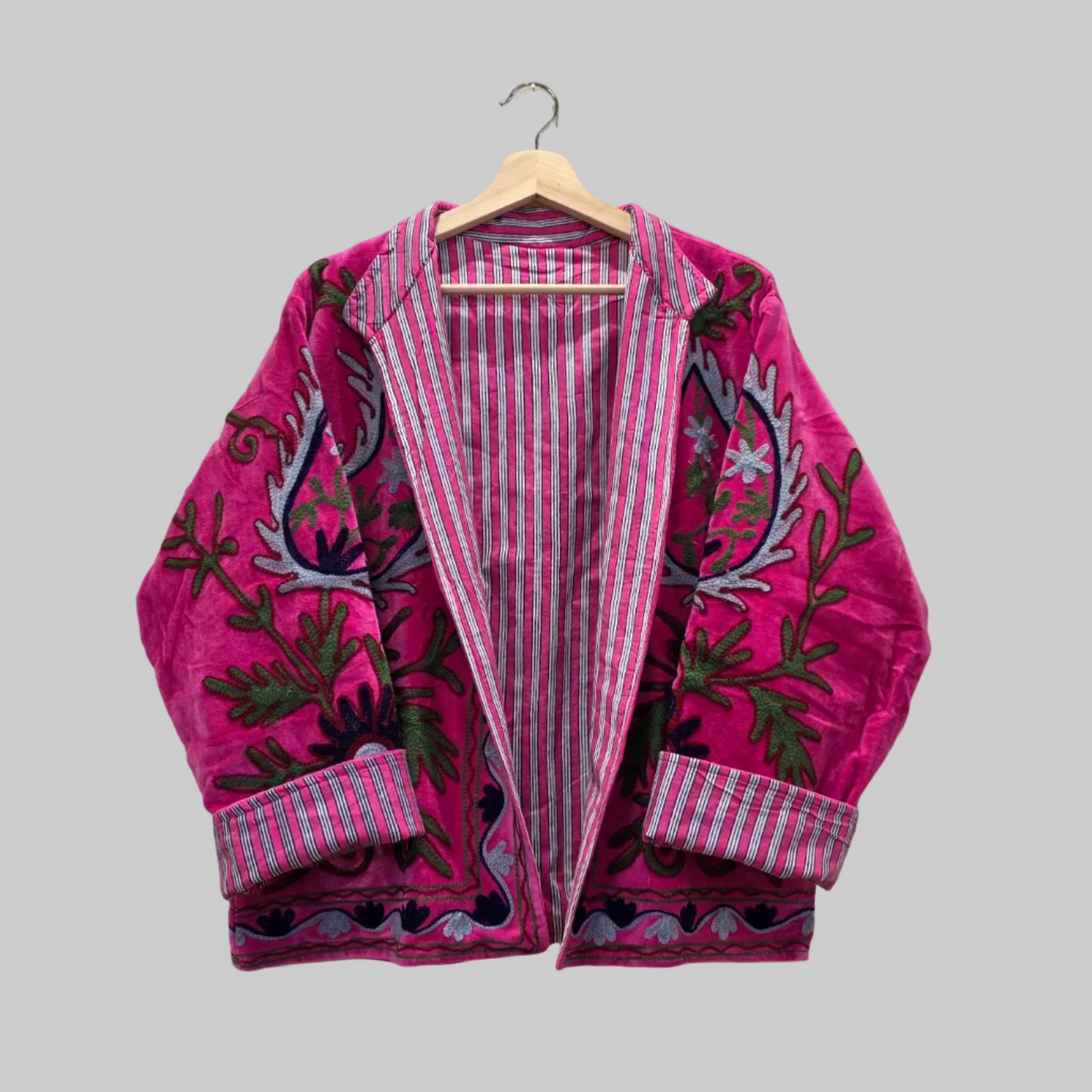 Mango Velvet Suzani jacket