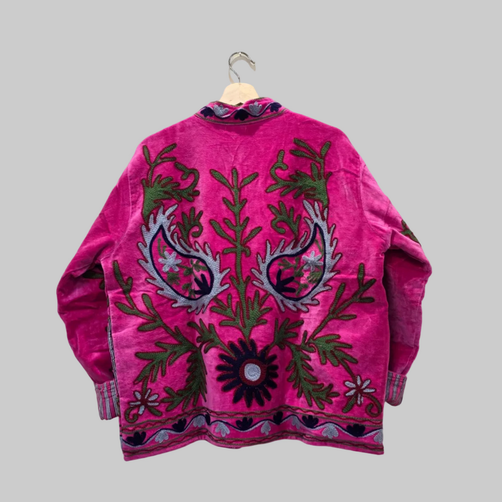 Mango Velvet Suzani jacket