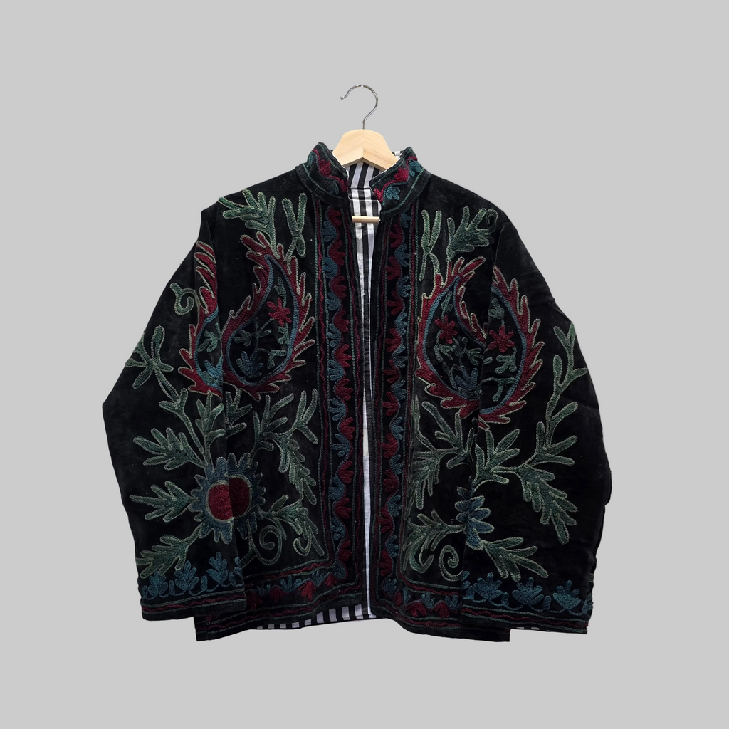 Mango Velvet Suzani jacket