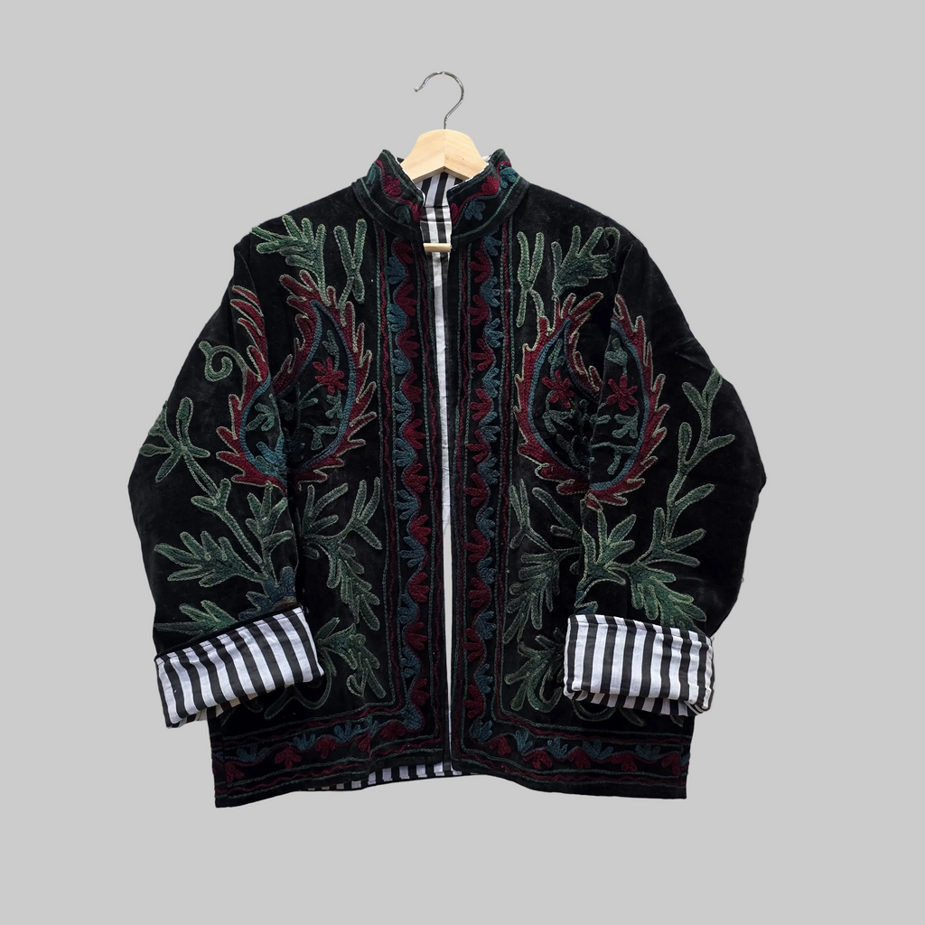 Mango Velvet Suzani jacket