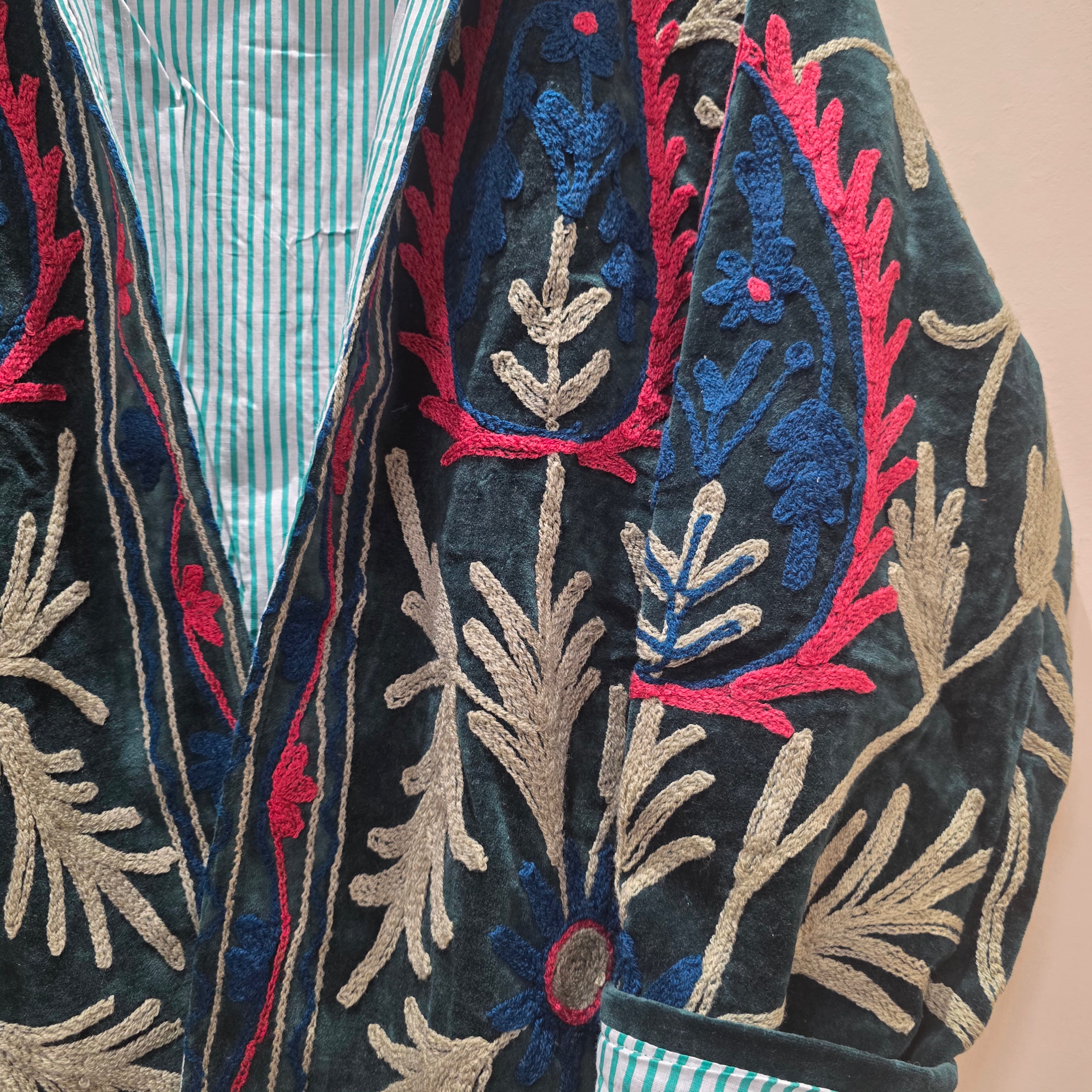 Mango Velvet Suzani jacket