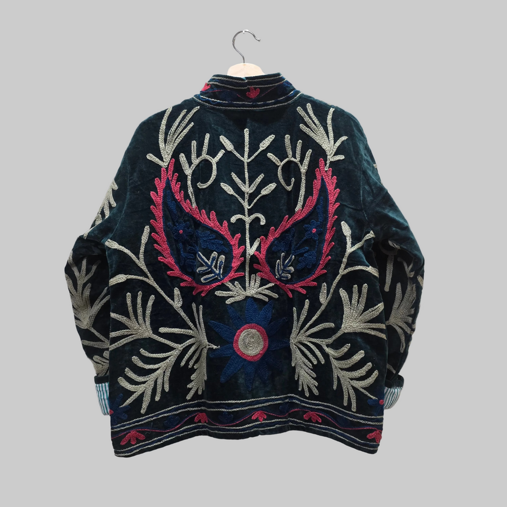 Mango Velvet Suzani jacket