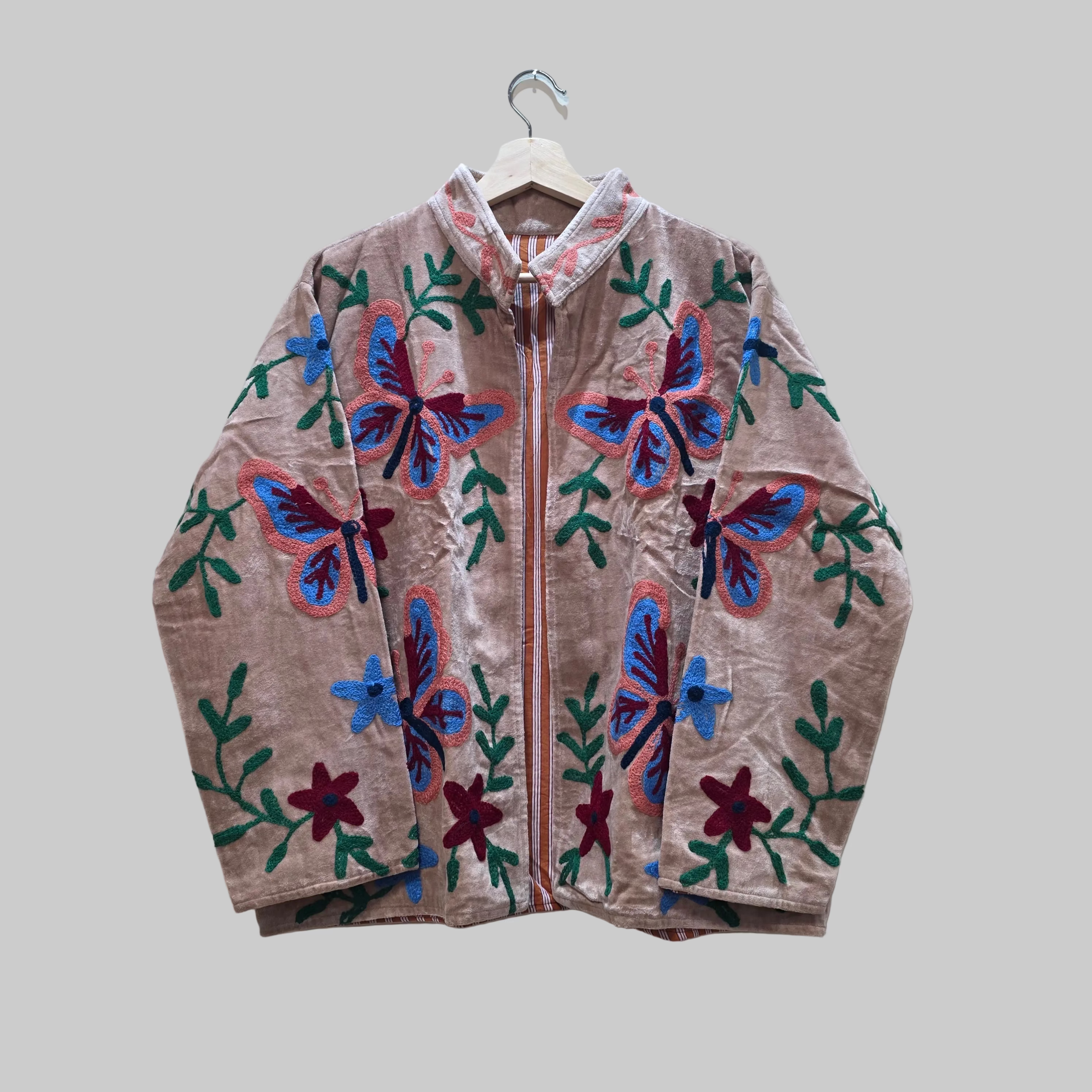 Butterfly Velvet Suzani jacket