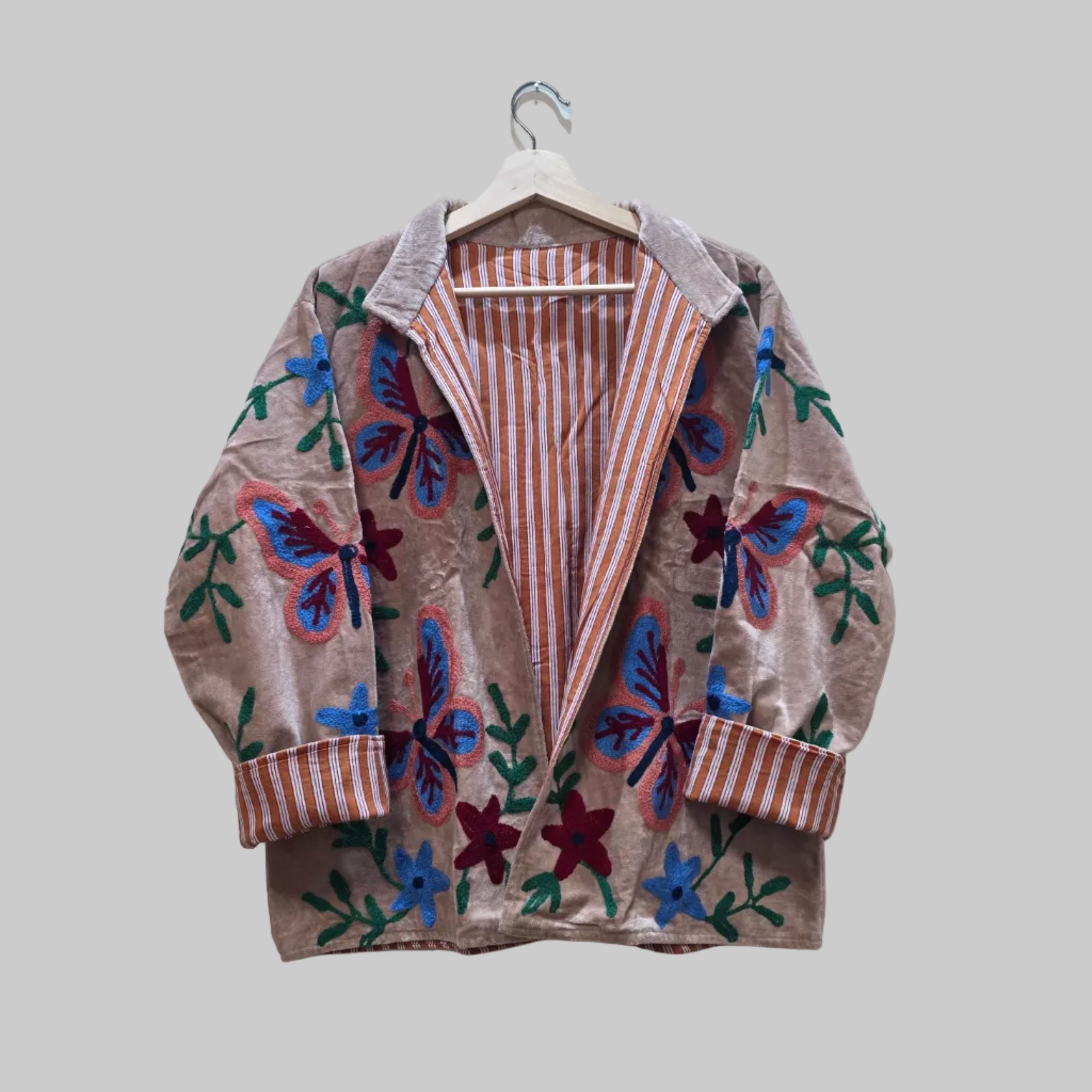 Butterfly Velvet Suzani jacket
