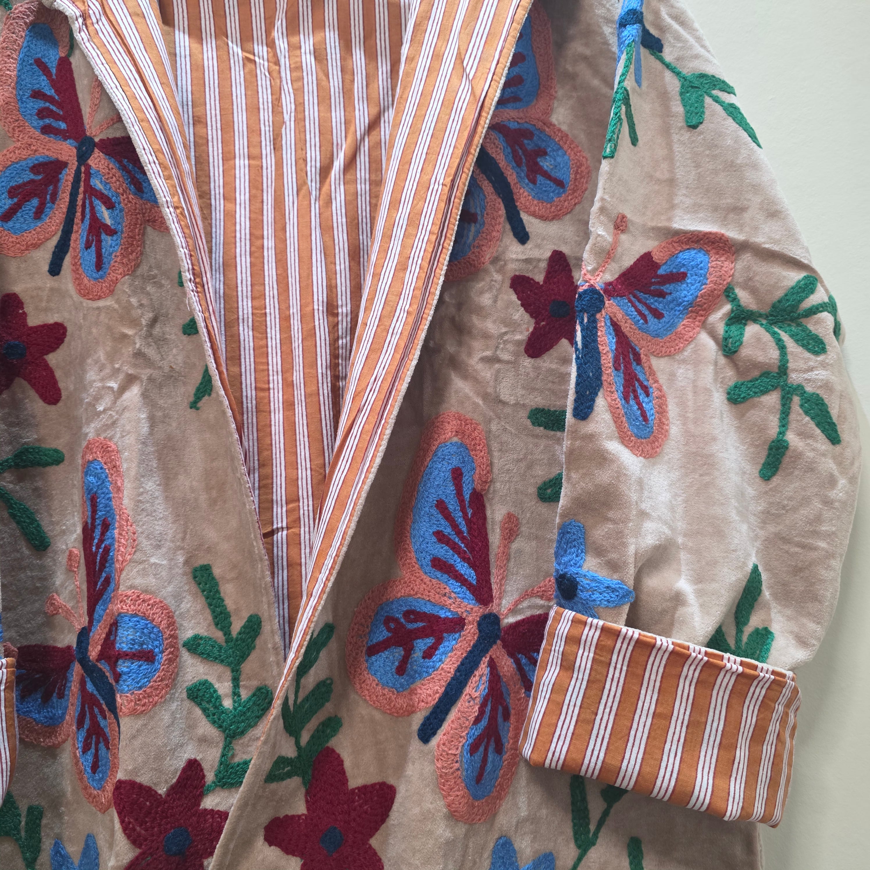 Butterfly Velvet Suzani jacket