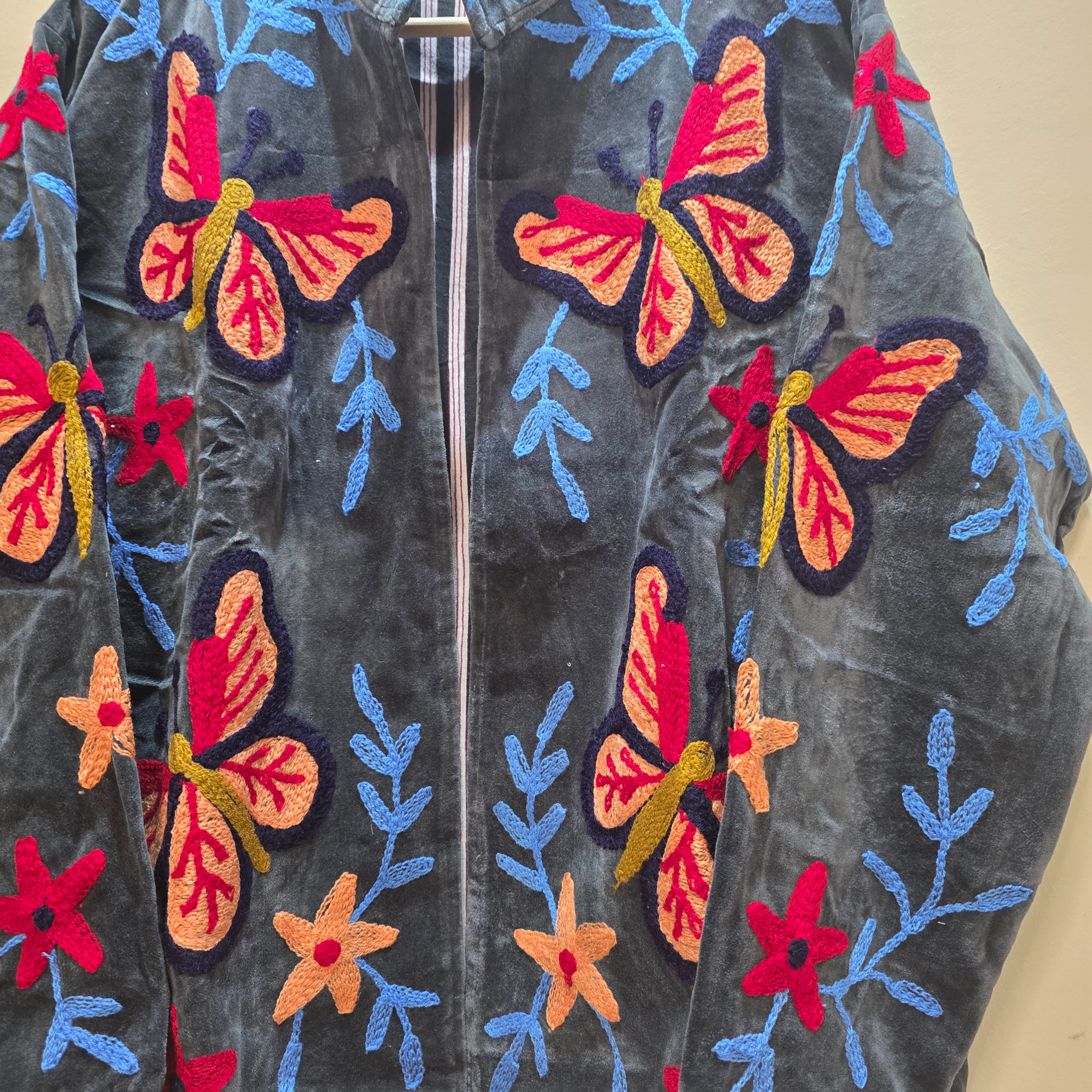 Butterfly Velvet Suzani jacket