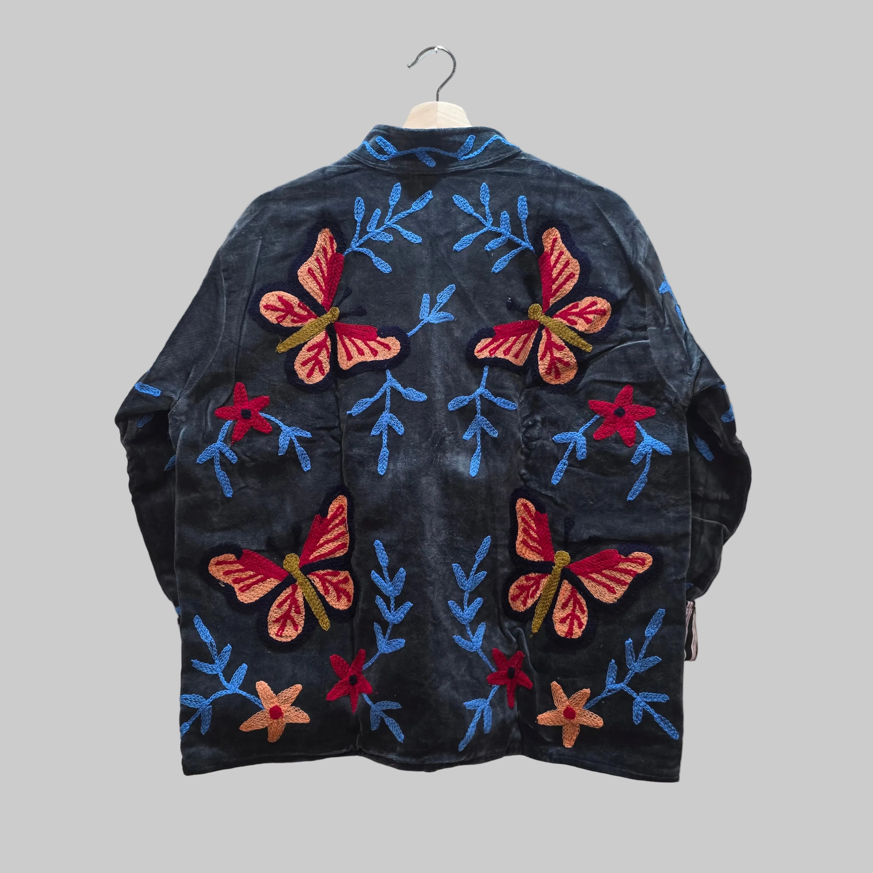 Butterfly Velvet Suzani jacket