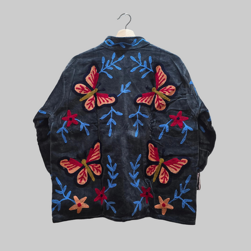Butterfly Velvet Suzani jacket