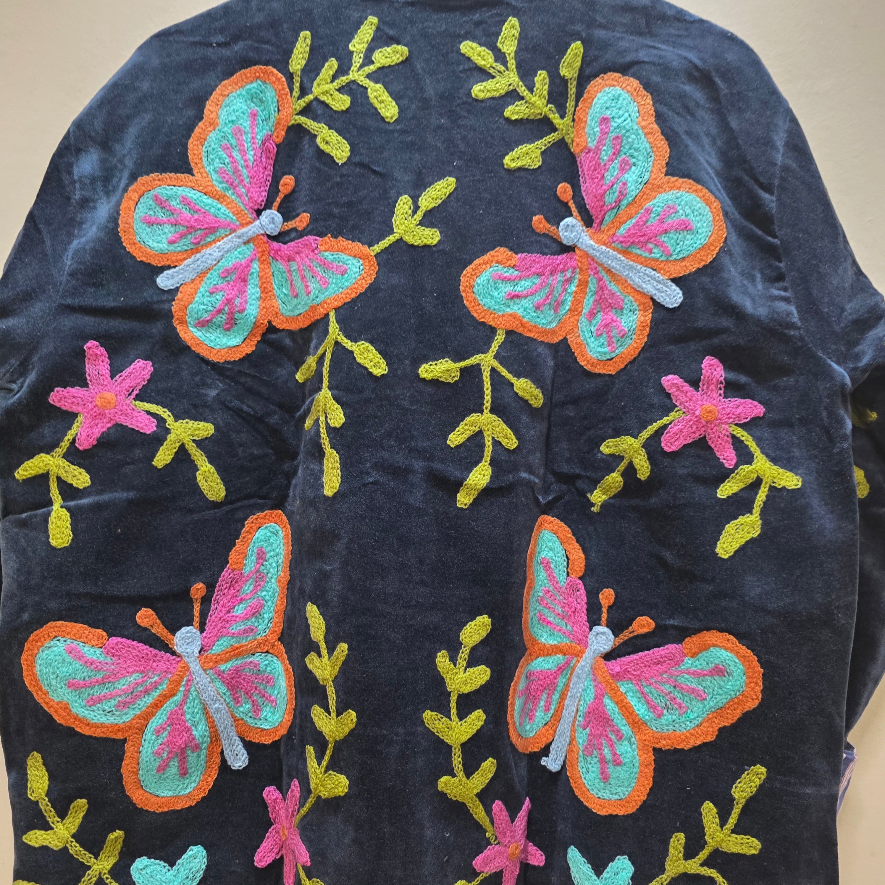 Butterfly Velvet Suzani jacket