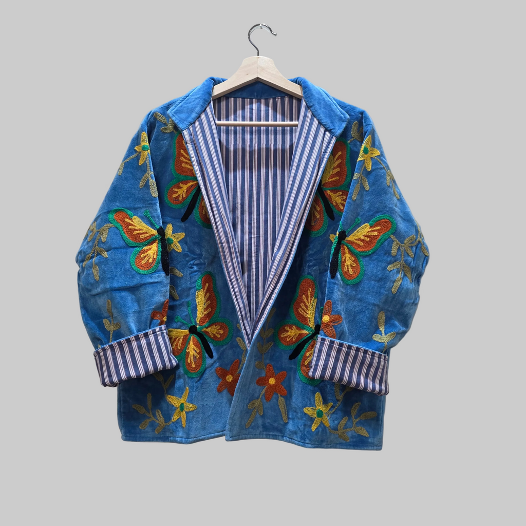Butterfly Velvet Suzani jacket