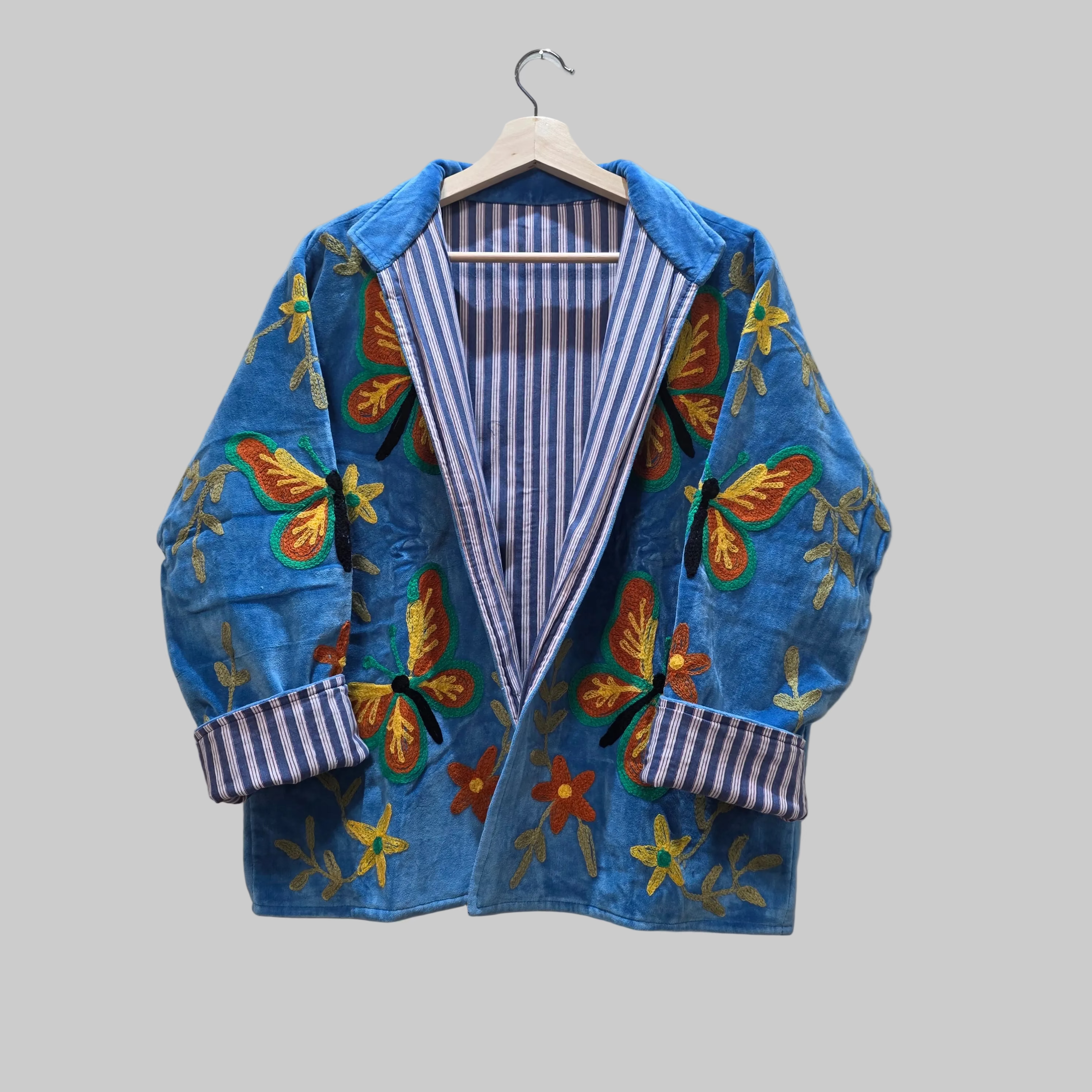 Butterfly Velvet Suzani jacket