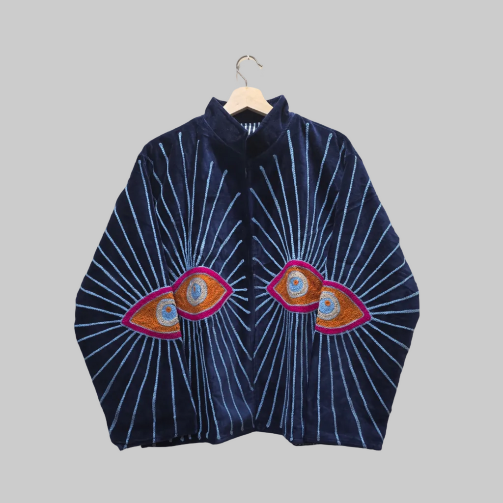 Eyes Velvet Suzani jacket