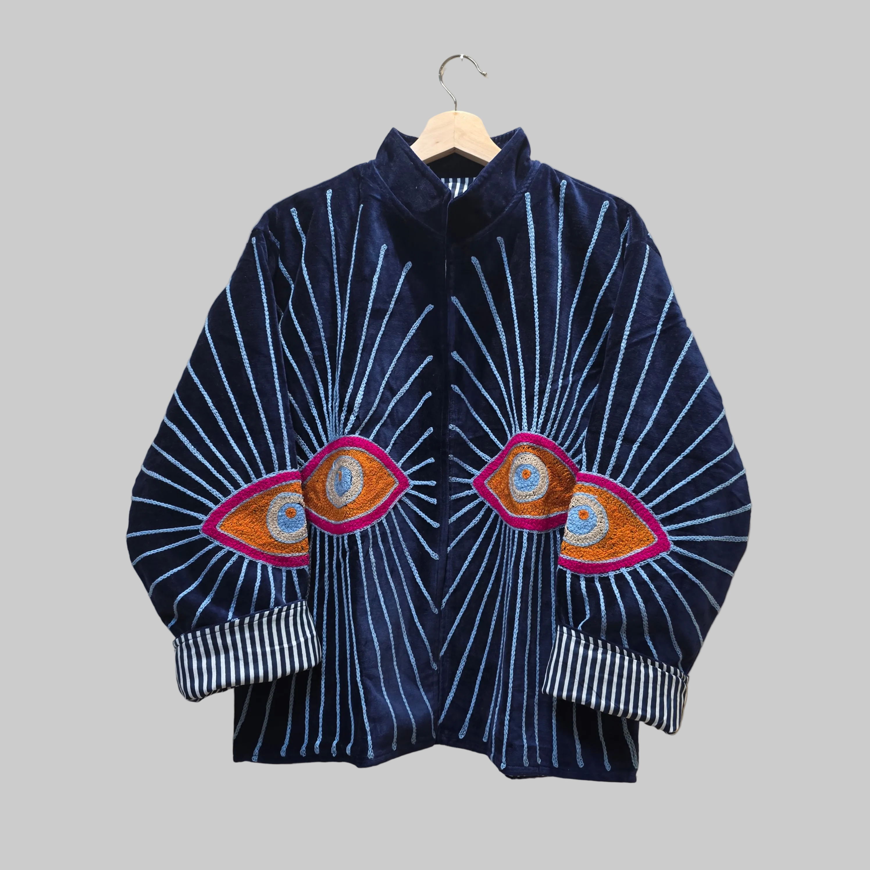 Eyes Velvet Suzani jacket