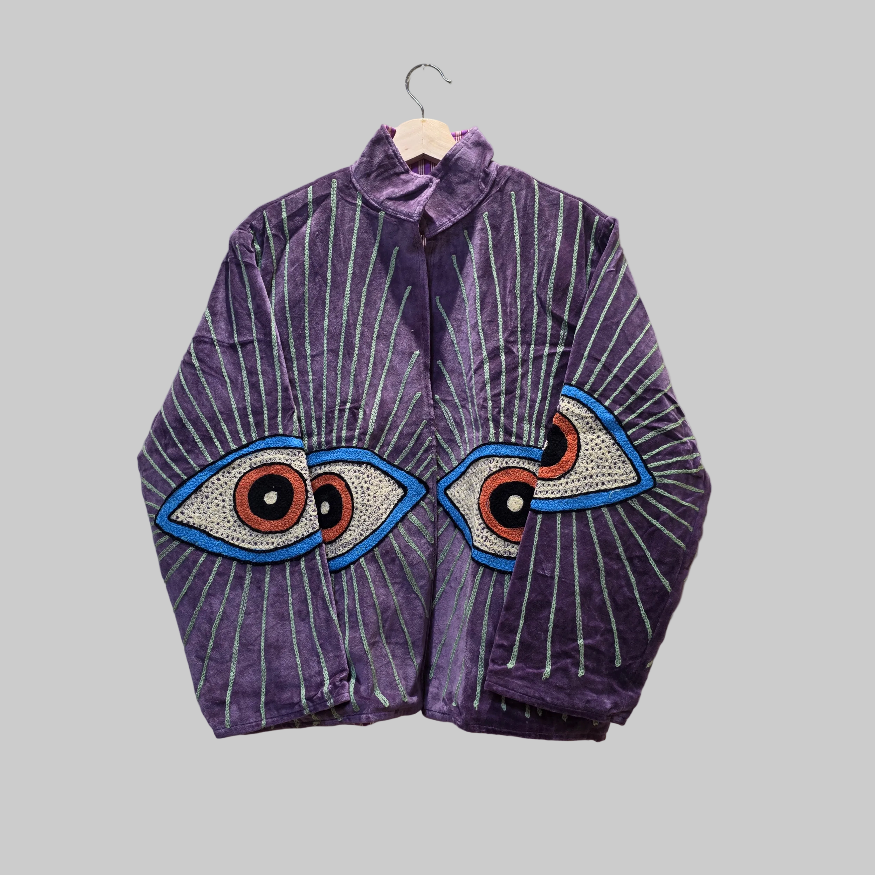 Eyes Velvet Suzani jacket