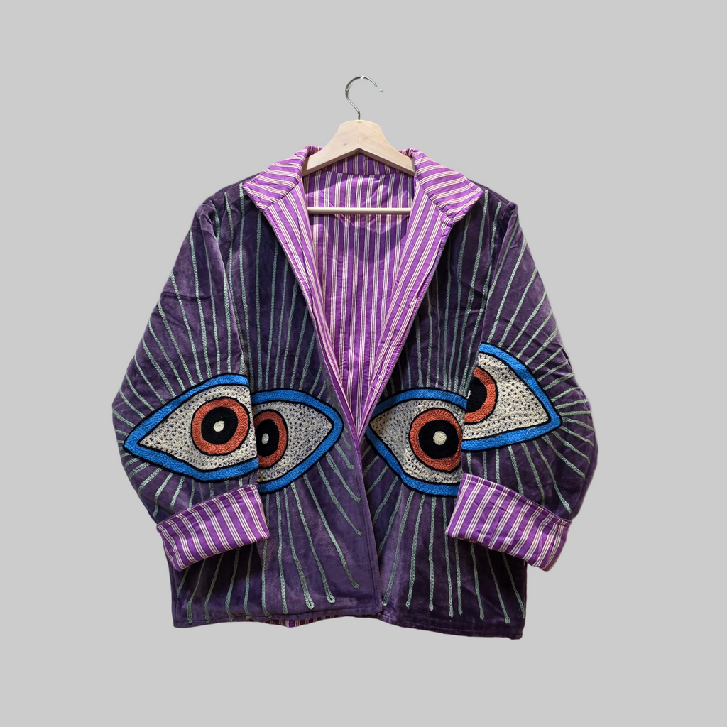 Eyes Velvet Suzani jacket