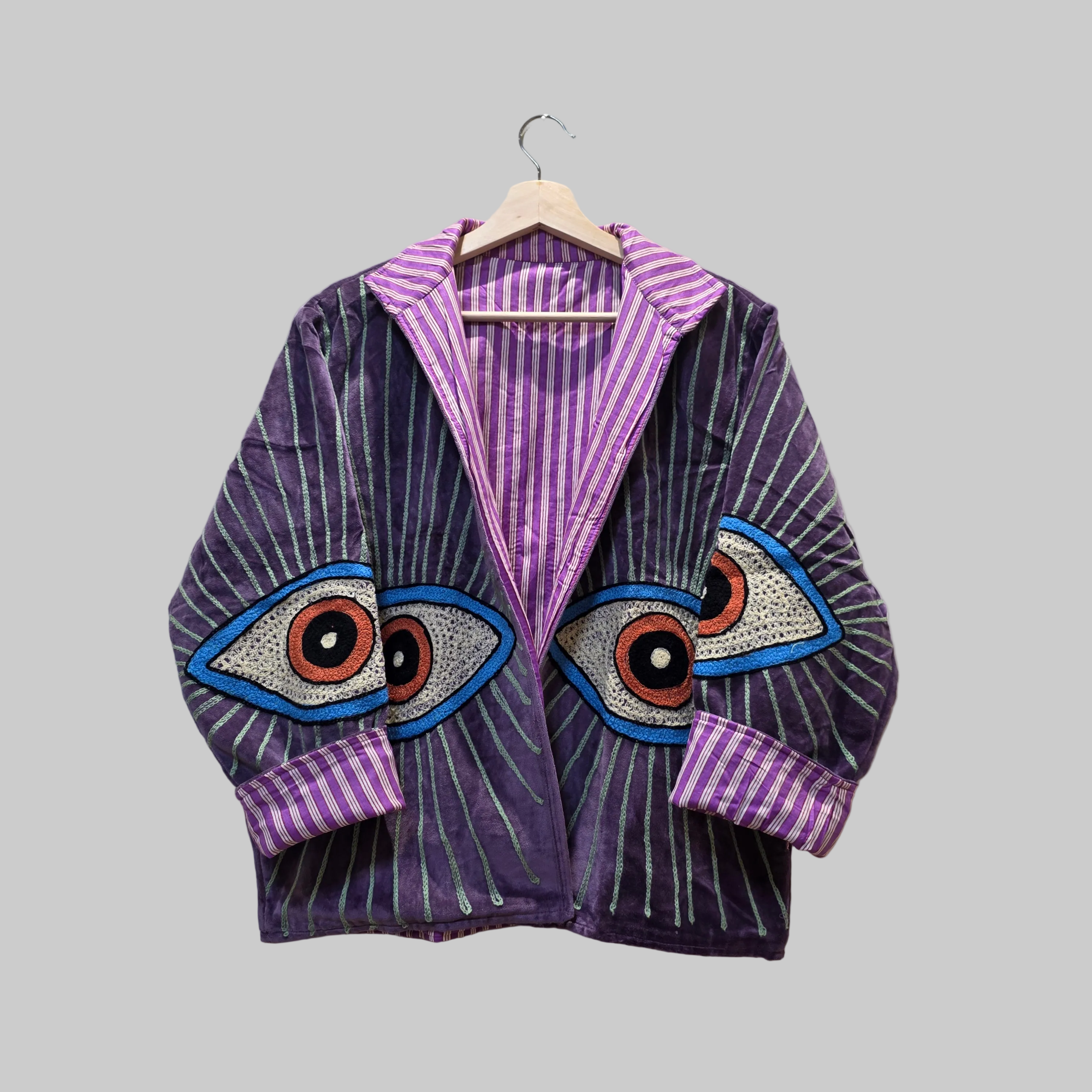Eyes Velvet Suzani jacket