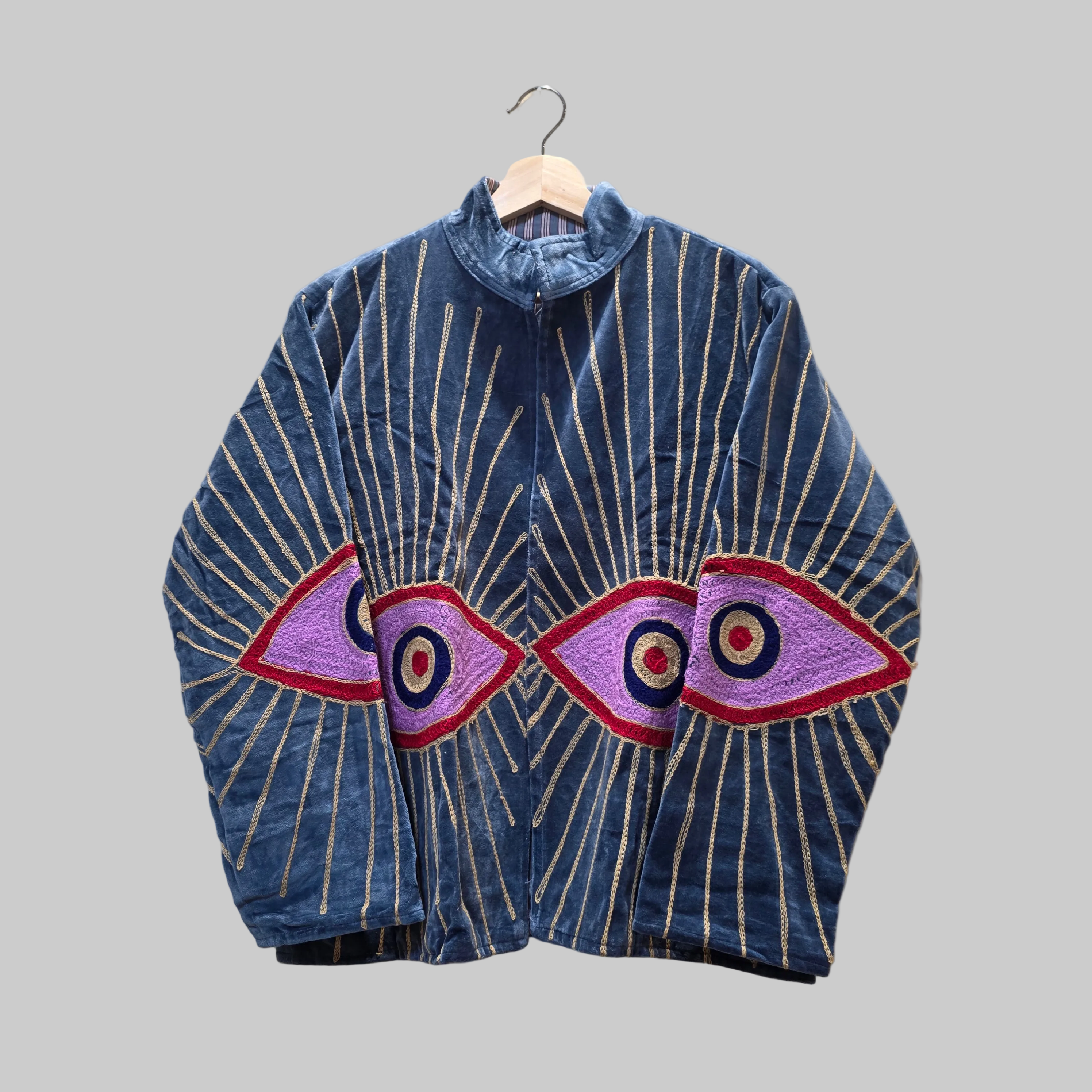Eyes Velvet Suzani jacket