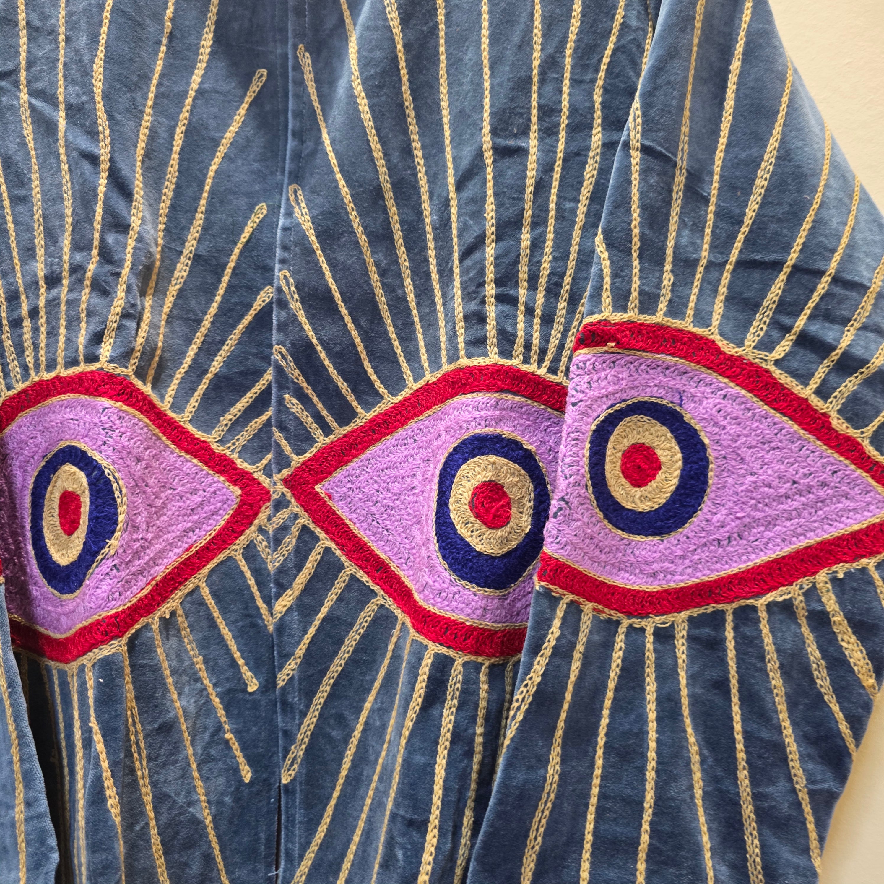 Eyes Velvet Suzani jacket
