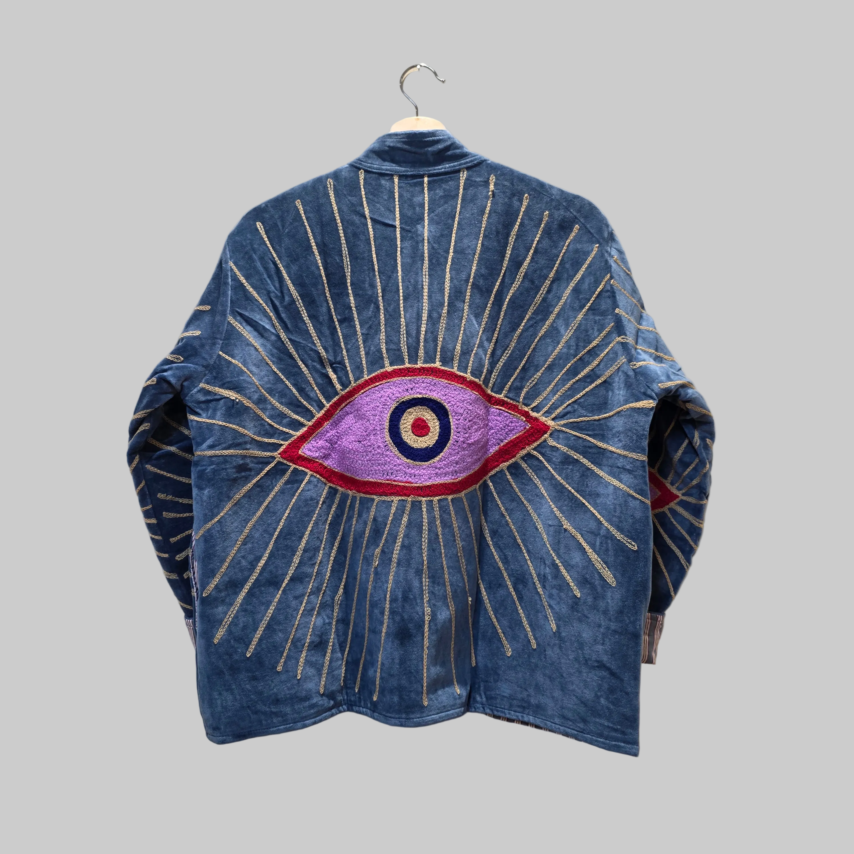 Eyes Velvet Suzani jacket