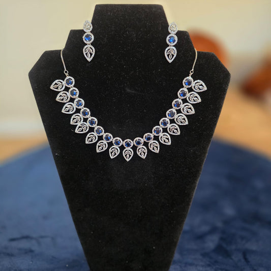 Cubic zirconia necklace set