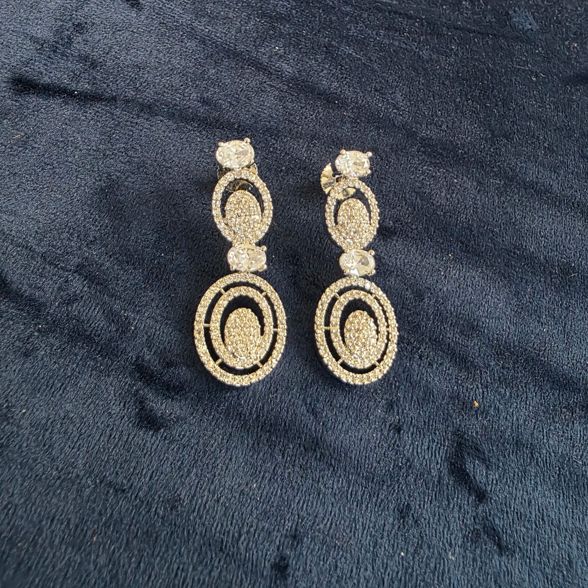Cubic zirconia necklace set