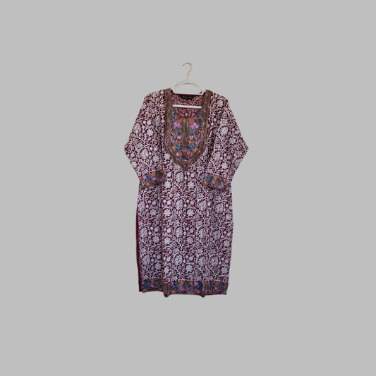 Kashmiri embroidery Kurti