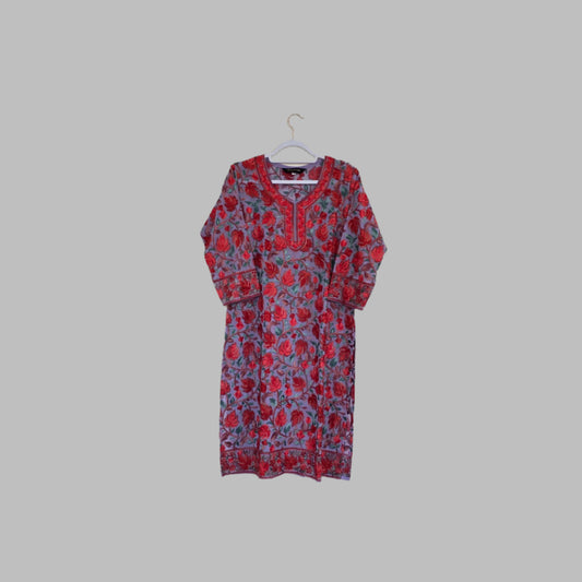 Kashmiri embroidery kurti