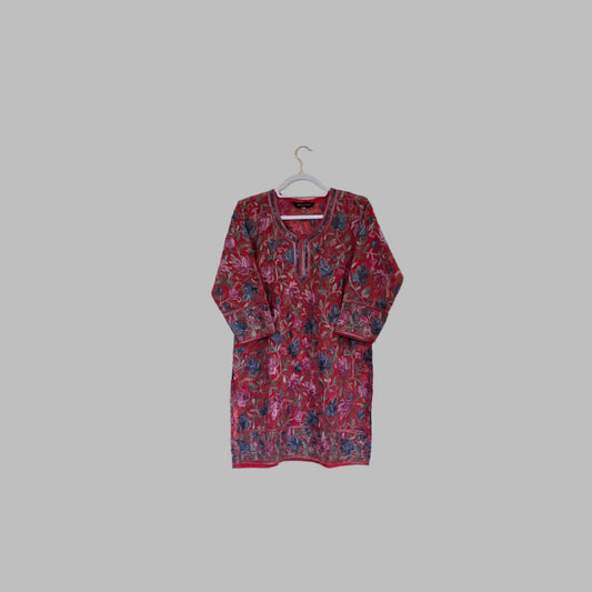 Kashmiri short kurti/top
